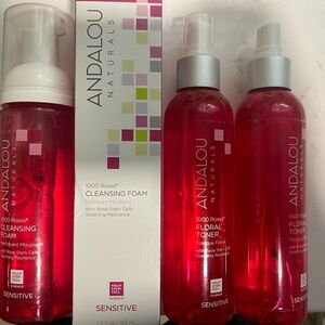 Andalou Cleansing foam & Floral toner